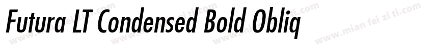 Futura LT Condensed Bold Oblique字体转换